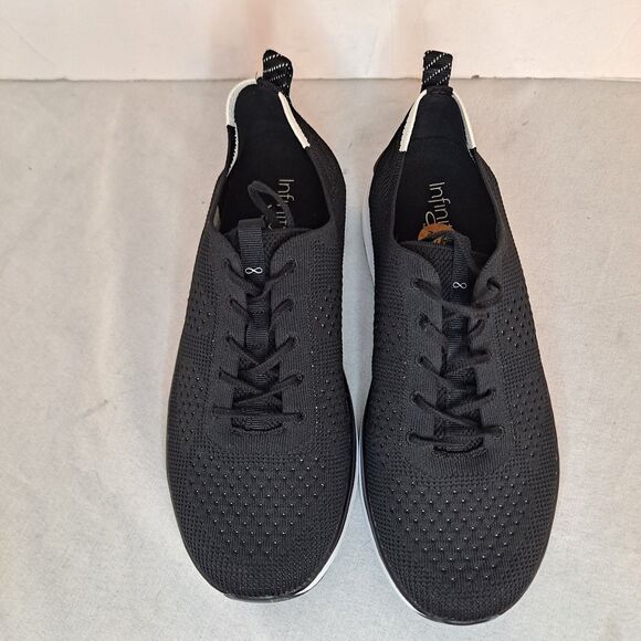 Infinity by Cherokee Men\'s Everon Knit Black & White Shoes US Size 9.5 main image 4